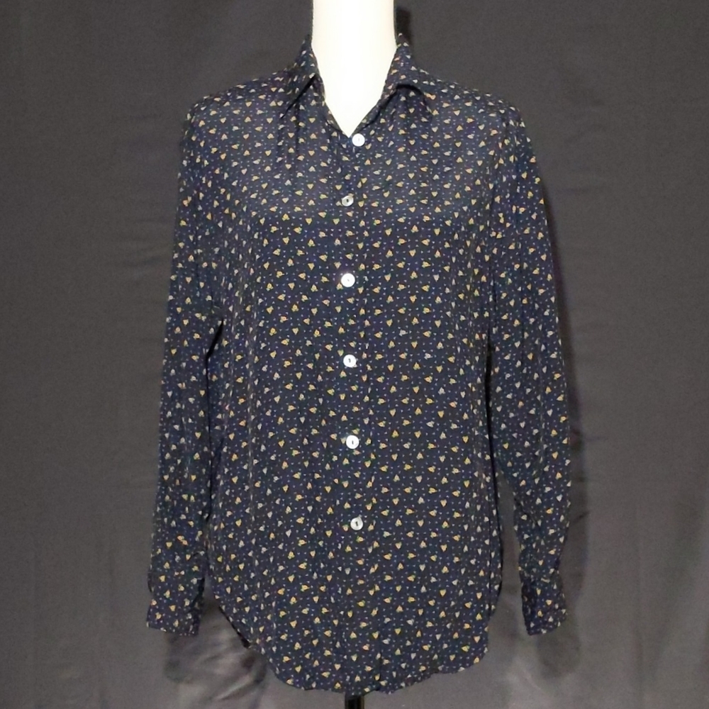 Banana Republic Floral Button Up Blouse
